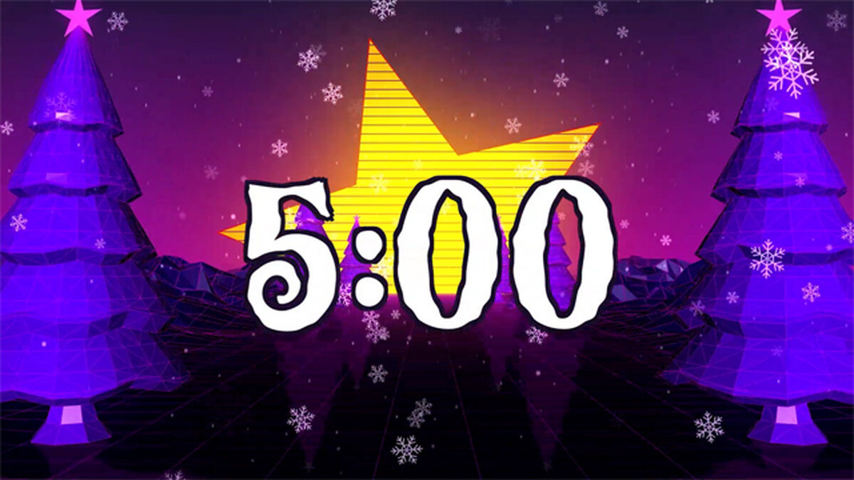 Retro Christmas Star Countdown image number null